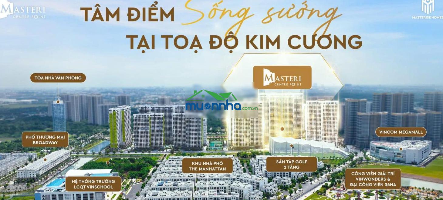 Giá cực sốc ch 2pn toà d tại masteri centre point chỉ 4,685 tỷ đã bao gồm mọi chi phí-nhà mới 100%