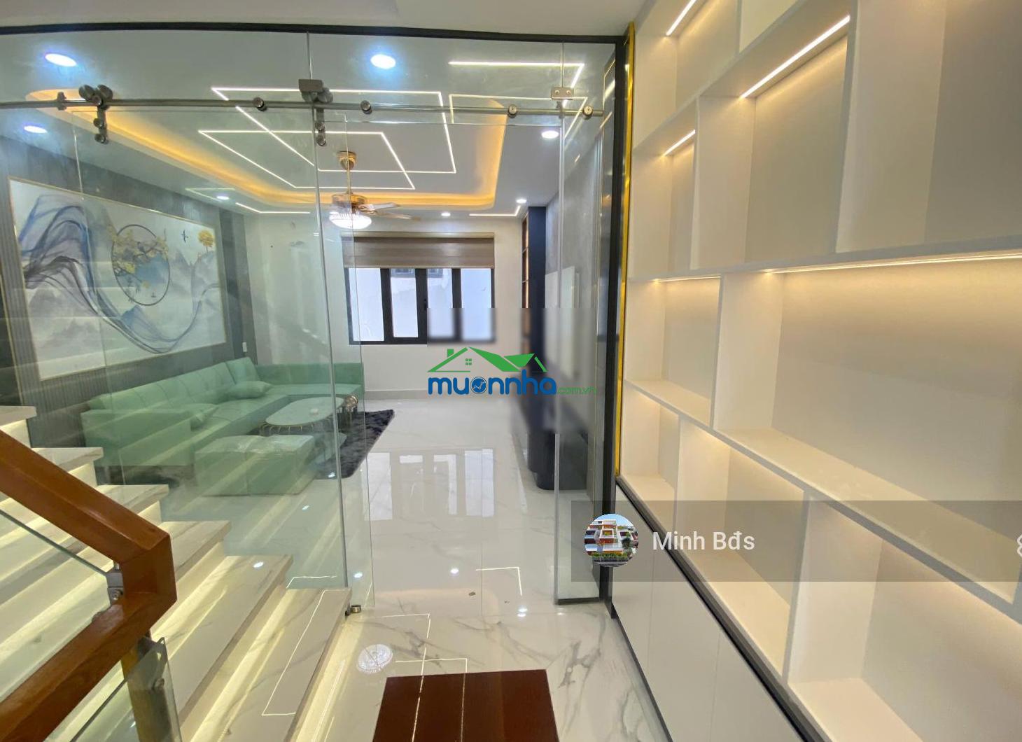 Nhà mới 4,5 tấm, 4x14m đường nhựa 8m thông thoáng đồng bộ cao cấp khu tái định cư đường số 1 - 3