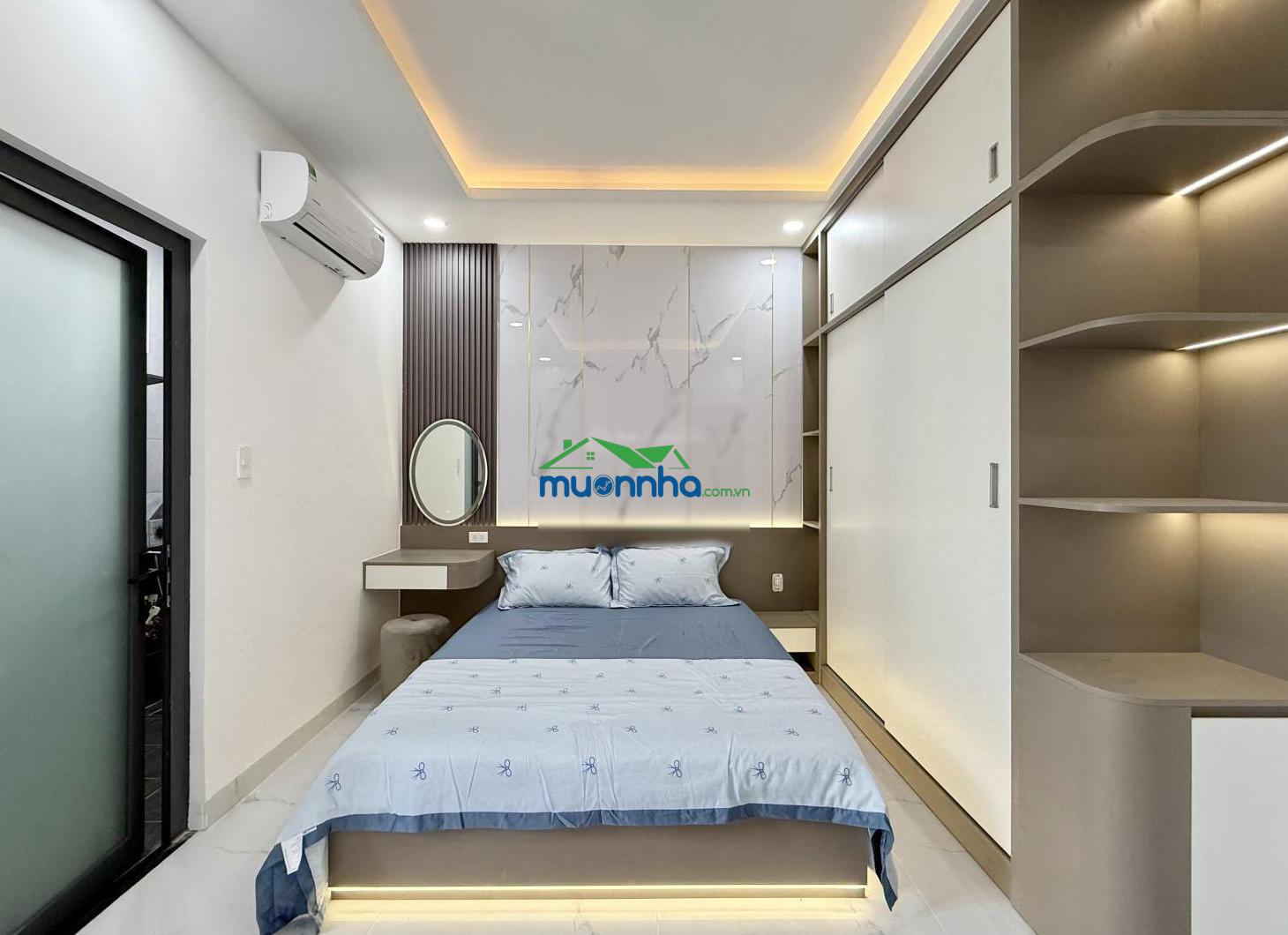Nhà thạnh lộc 19, dt: 4,5x14m, lửng, 3 lầu, 4pn, gara ô tô, sân thượng, hướng đông nam, 6,55tỷ - 4