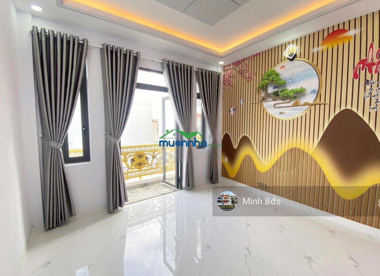 Bán căn nhà mới siêu đẹp, 4x14m đúc 5 tấm, hẻm nhựa đẹp 8m, 1 sẹc đường lê văn quới.giáp q. tân phú