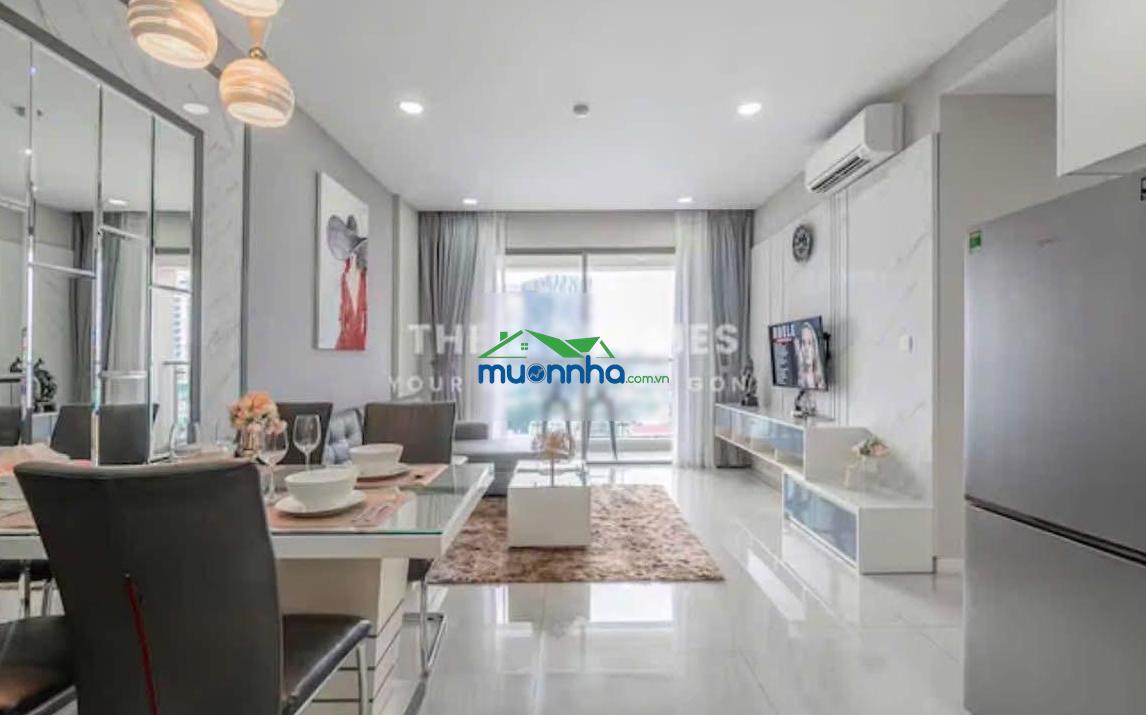 Cho thuê cc masteri millennium, 23 triệu, 75m2, 2pn, 2wc tại q4, hcm