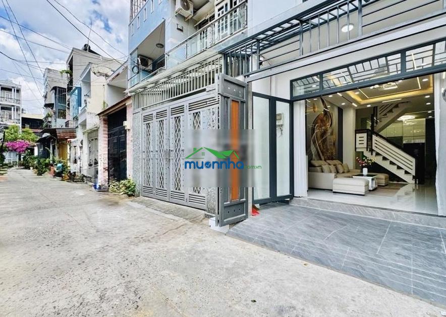 Siêu phẩm giảm 500tr - bán gấp hẻm xe hơi 5m - phan huy ích - 4 tầng-58.6m2 (4mx14m5) - ngay emart
