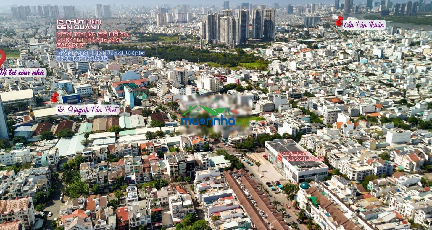 Nhà 4 tầng 8x19m (153m2) hẻm nhựa ôtô 8m huỳnh tấn phát, q7 chỉ 12,95 tỷ (84 triệu/m2) - 4