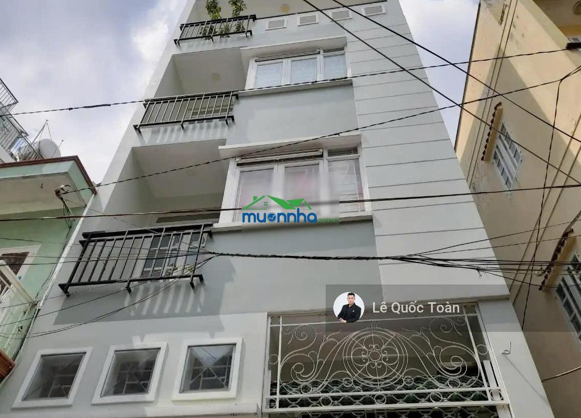 Bán gấp, căn góc 2 mặt thoáng hẻm 5m lê văn sỹ, phú nhuận. dt: 5x13m, cn: 65m², 5 tầng, giá 11 tỷ