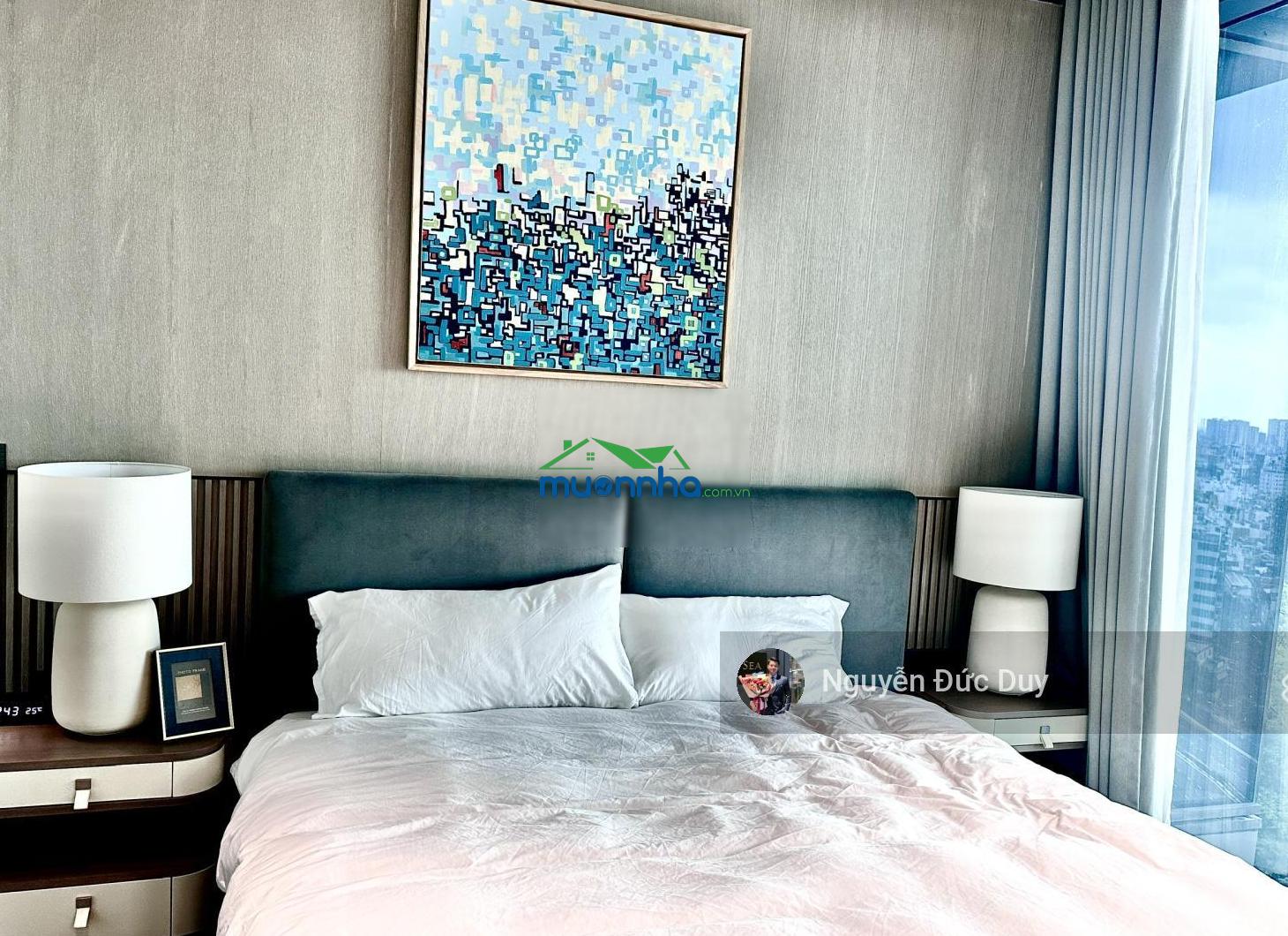 Giá 95tr/tháng căn 2pn + 1 phòng làm việc diện tích 117m2 full nội thất chuẩn marriott miễn phí ql
