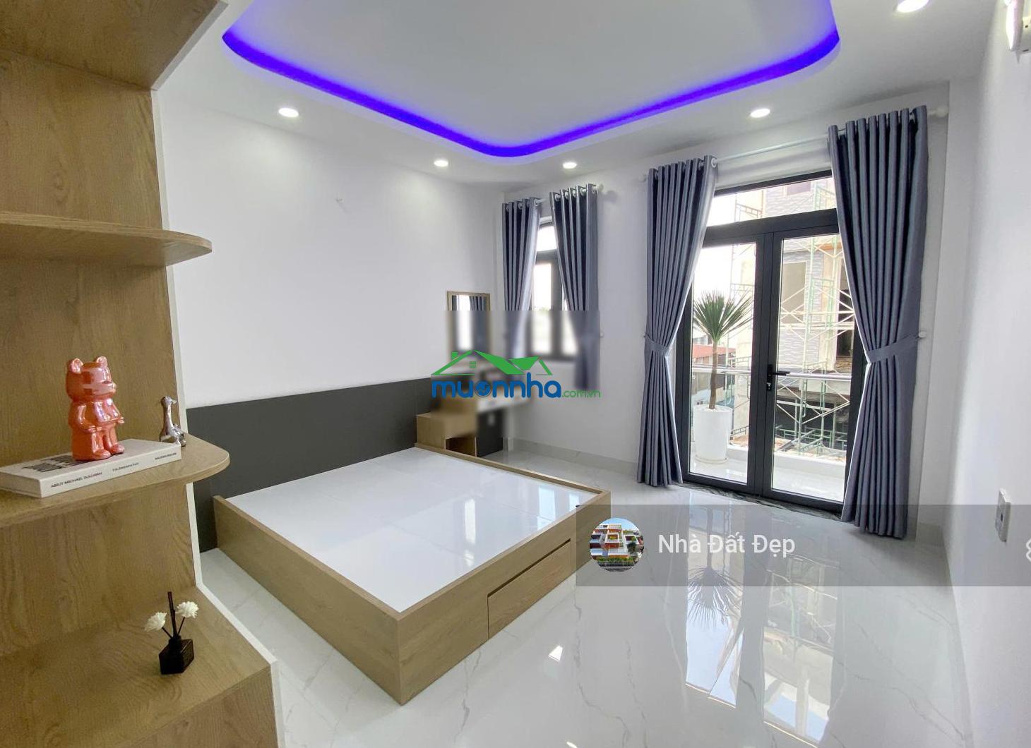 Nhà xây mới 5 tấm full nội thất, 4x16,5m hẻm đẹp 7m đường mã lò gần trường học, ubnd phường