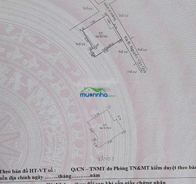 Nhà riêng 4pn + 2wc (đất 74.7m2, sàn 150m2) tại hẻm 109/ nguyễn văn quỳ, q7