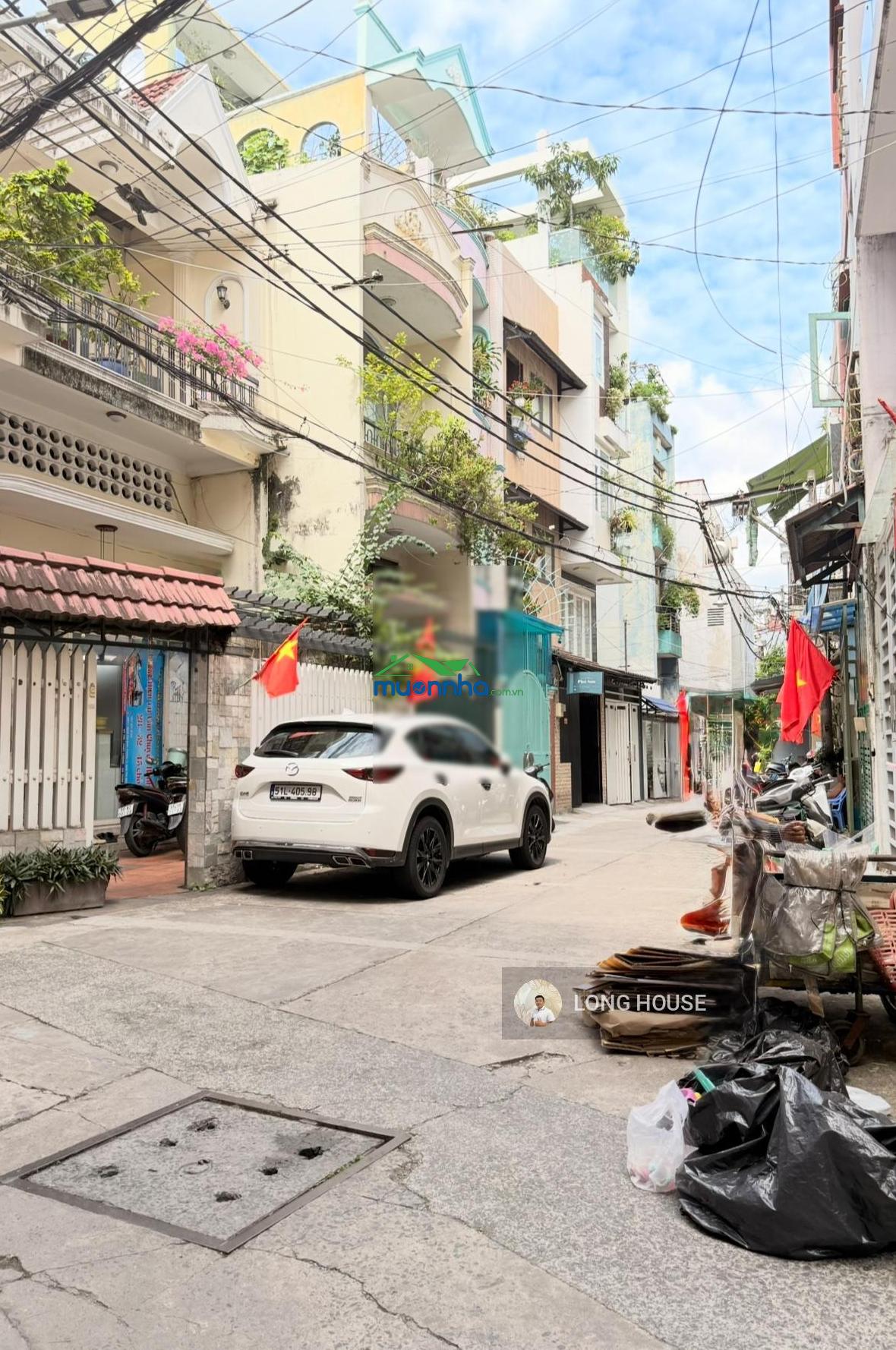 Nhà 4 tầng 57m², sổ vuông - hẻm oto - oto vào nhà p. 1 phú nhuận