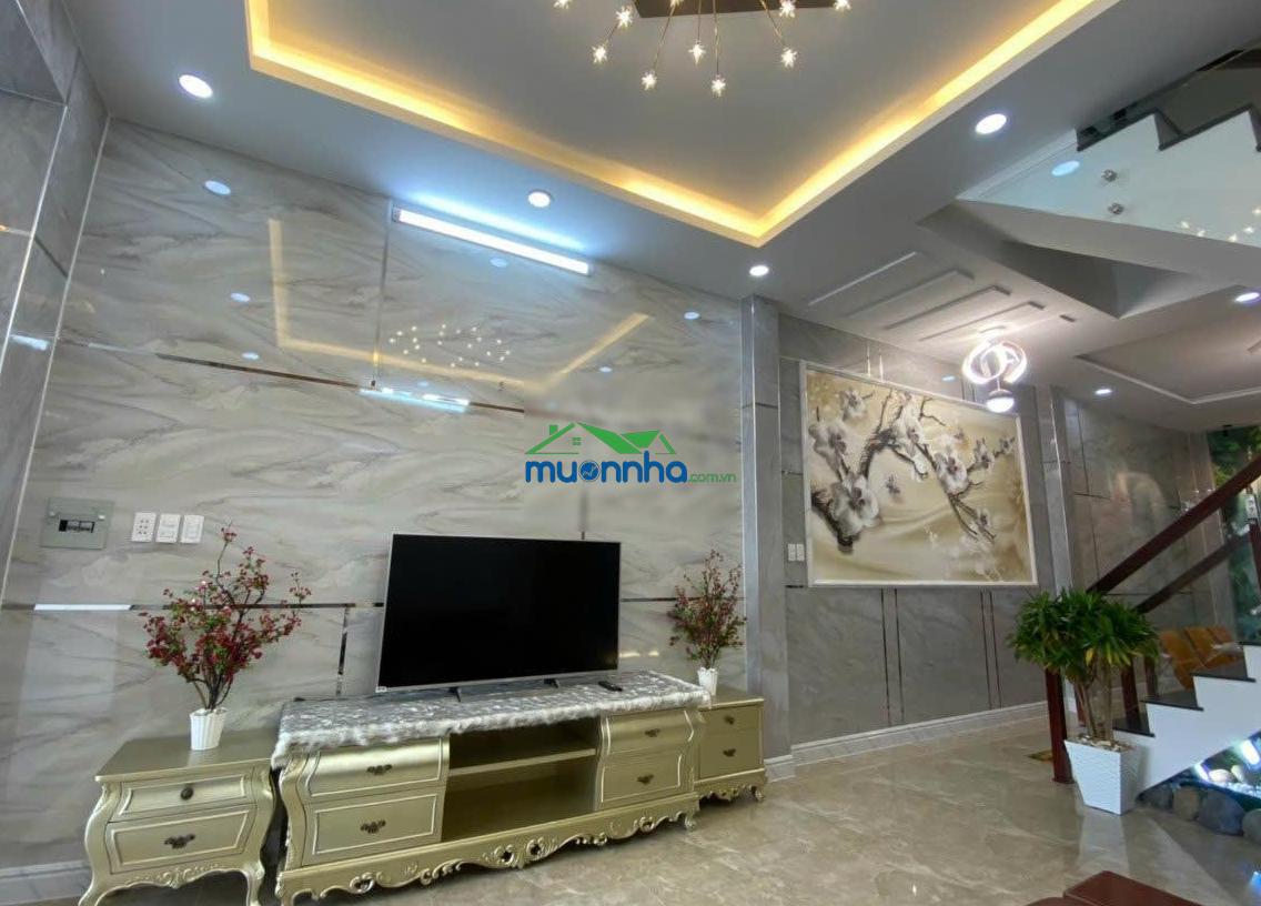Bán nhà 2 mặt hxh nơ trang long - phan văn trị (5x24m) nhà mới 5 tầng 9 phòng