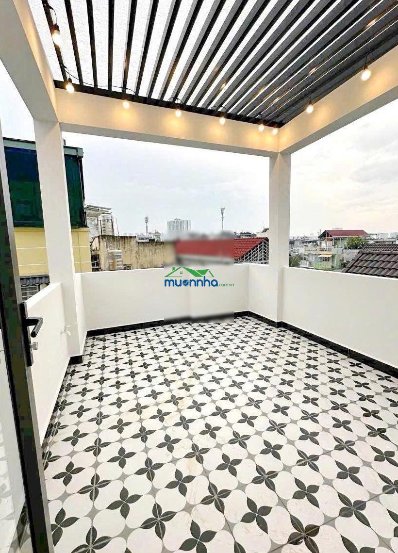 Nhà mới xây, 4 tầng, hẻm 4m, nở hậu - đường âu dương lân p3q8 - 2