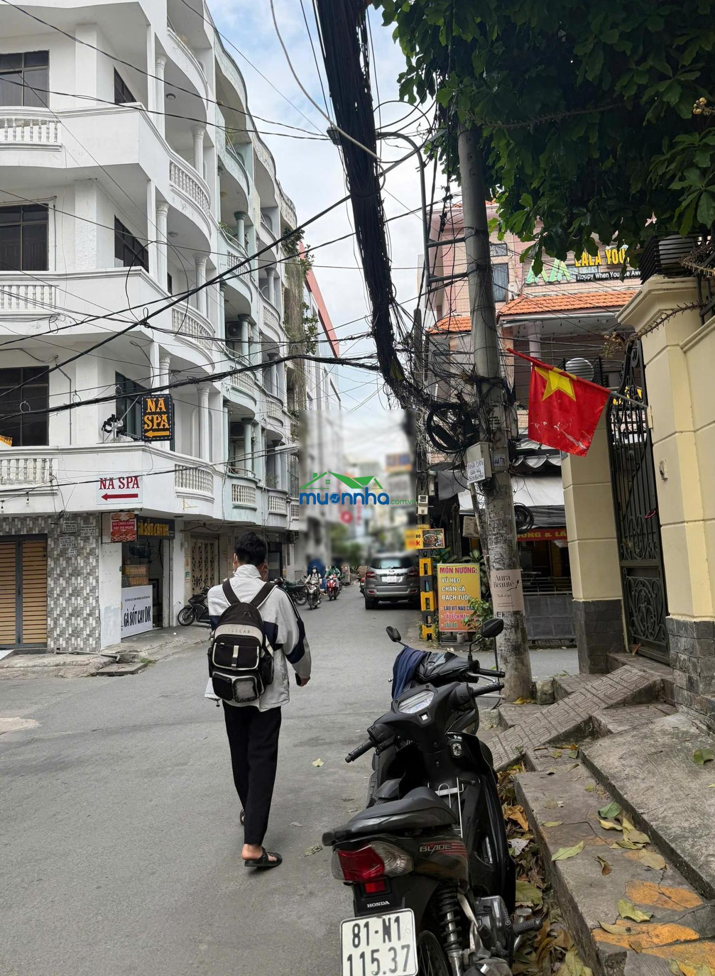 Bán nhà hẻm 69 nguyễn gia trí, bình thạnh cạnh hutech, (4x18,5m) 5t 13 phòng khai thác 70tr/th