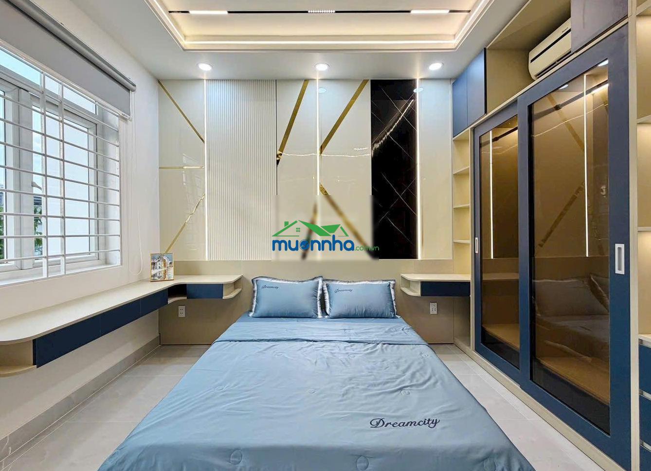 Nhà mặt tiền hẻm 1 trục gần trường học đường quang trung p8 gò vấp, 4x18m, trệt 3 lầu hẻm thông 8m - 2