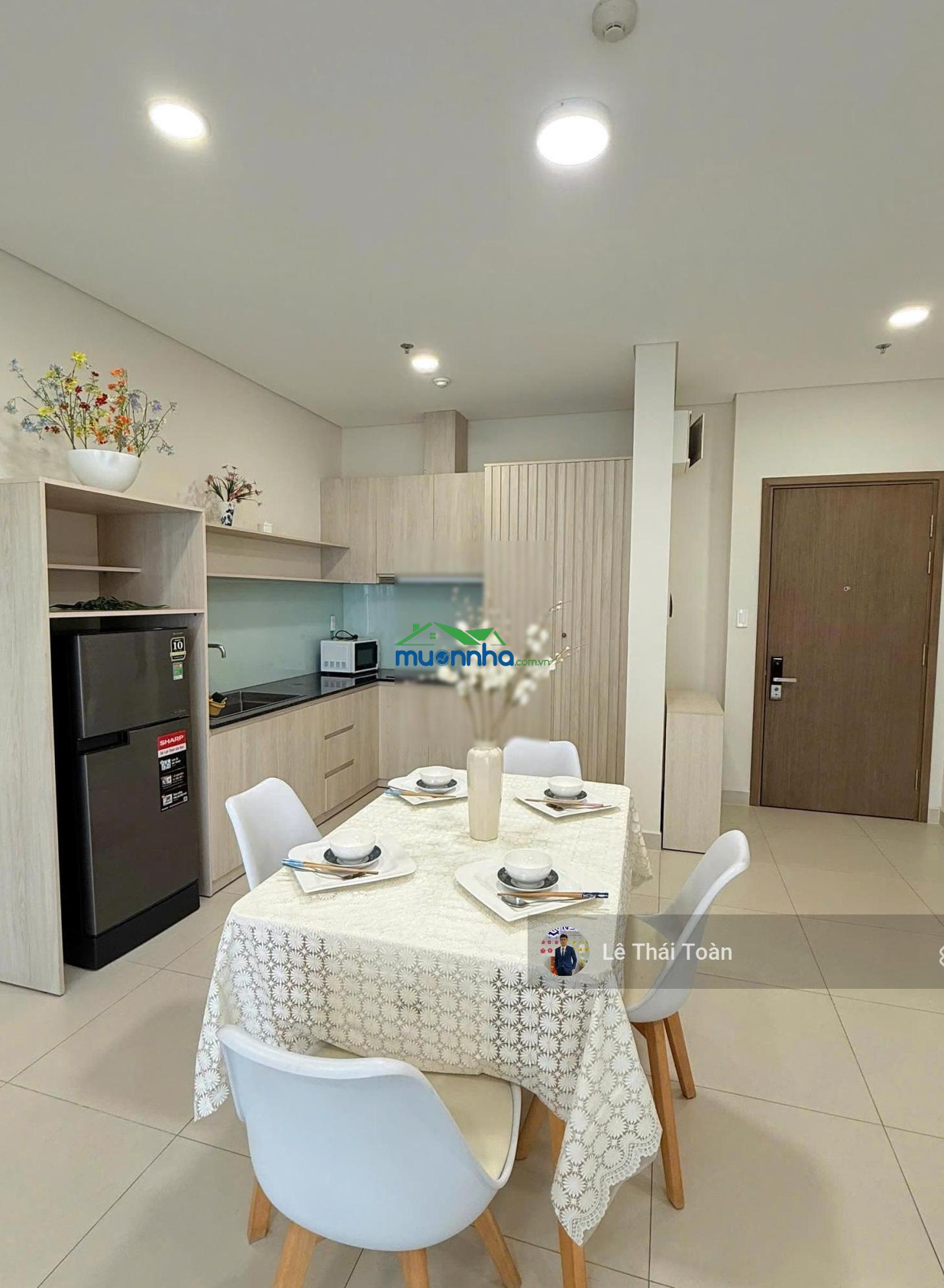 Cho thuê 2pn 2wc 86m2 giá 17 triệu (bao pql) full nội thất như hình chung cư sora gadens 2