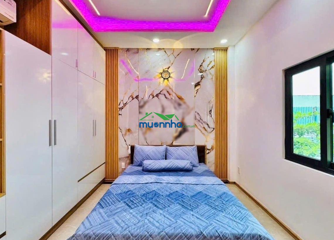 Nhà rẻ đẹp hẻm xe hơi sát ga t3 - chợ tân sơn đường nguyễn tư giản f12 gò vấp 4x17 trệt 2 lầu 4pn