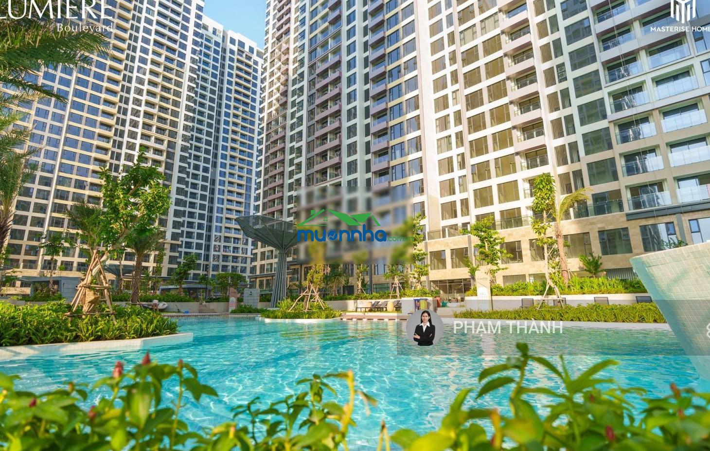 Bánh nhanh 2pn2wc 74m2 full bếp xịn giá 4.59 tỷ view nội khu lumiere boulevard vinhomes grand park