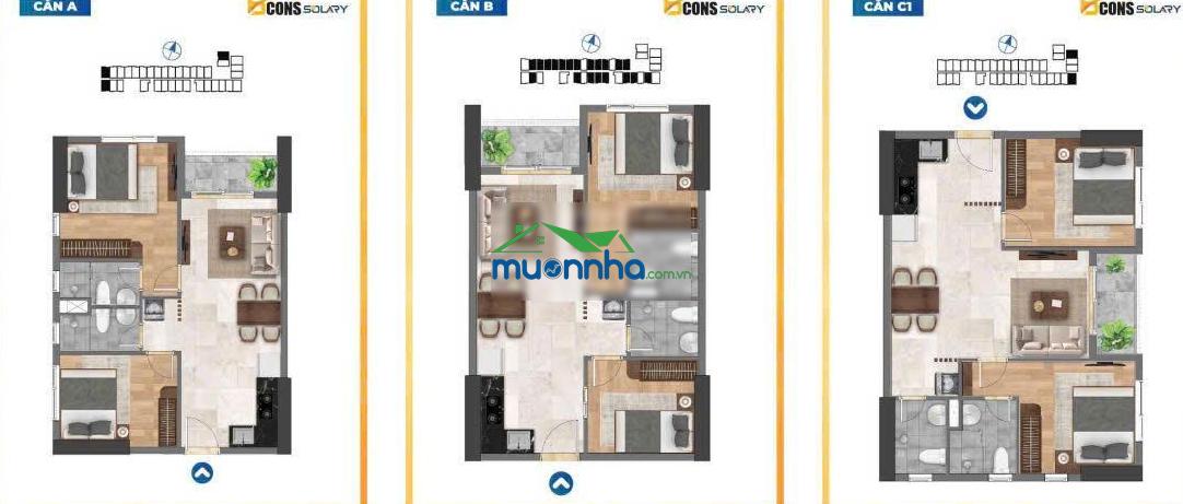 Chính chủ bán nhanh 2pn 2wc giá 1tỷ9 (đã vat) có tttm đã tt 20%~380tr, nh cho vay 0% ls