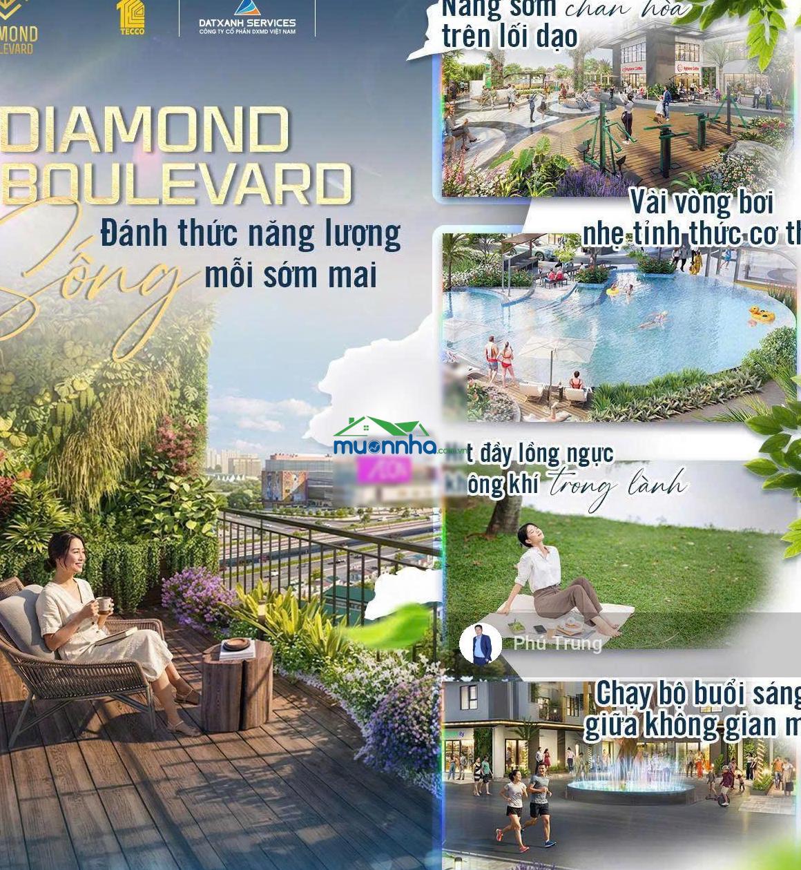 Diamond boulevard căn hộ bàn giao full nội thất ngay aeon mall và sân golf sông bé