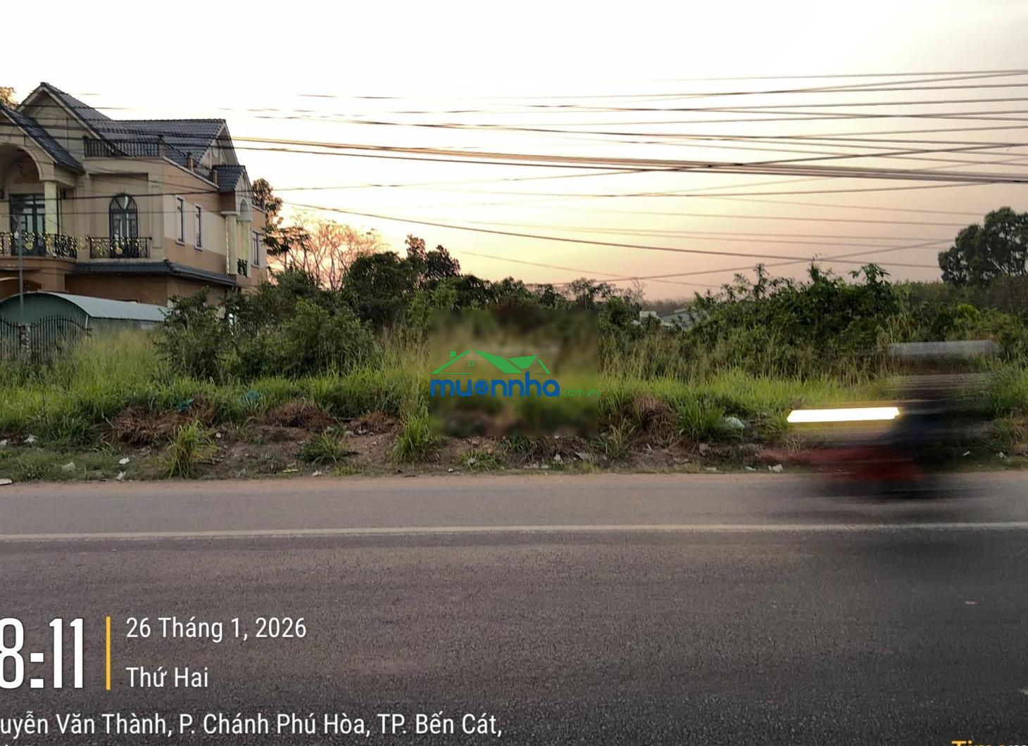 Quỹ đất to hiếm có ngang 15,5m mặt tiền đt 741, thổ cư 300m2, diện tích 729,5m2, rẻ chấn động