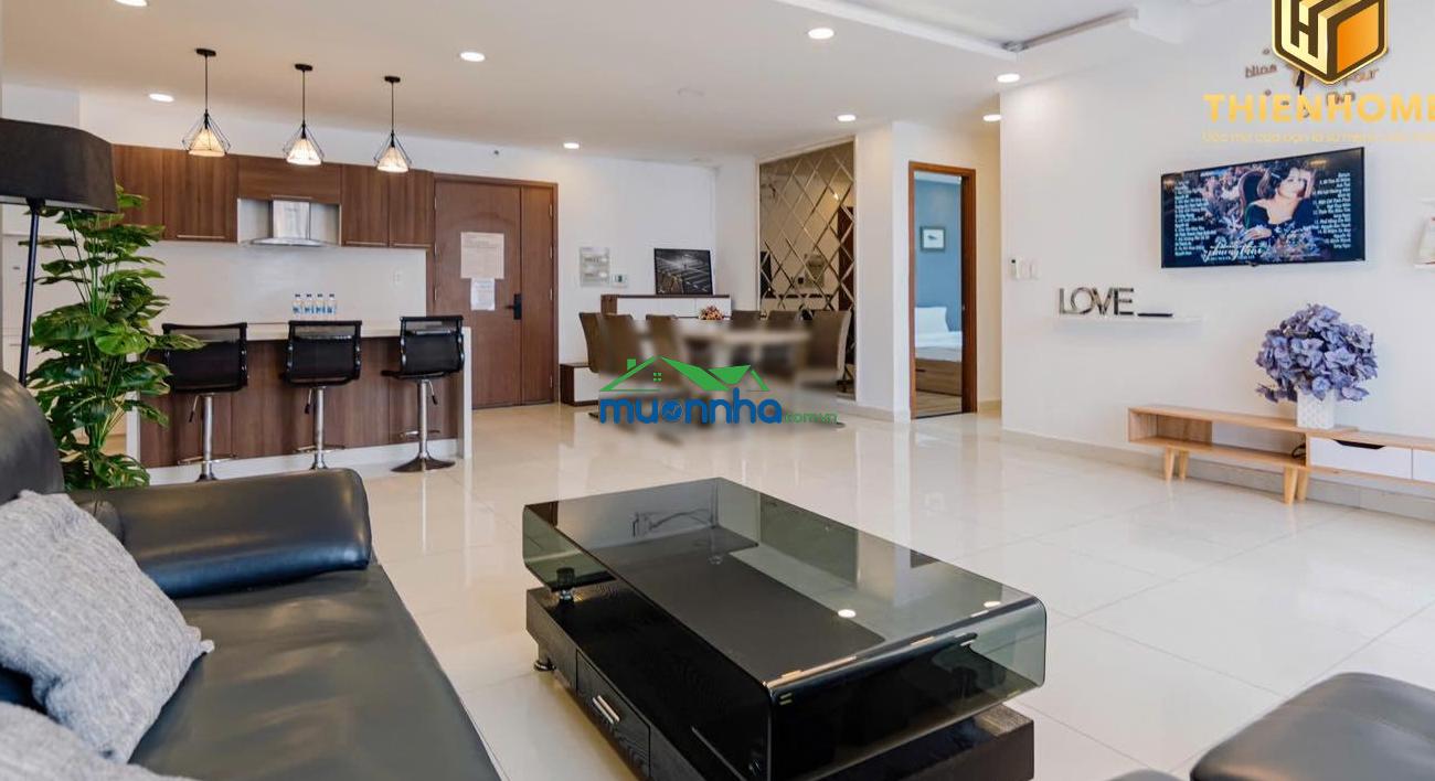 Cho thuê gấp grand riverside 128m2 4pn full nt, tầng cao view thoáng giá 26,99tr/th lh 0931 785 ***