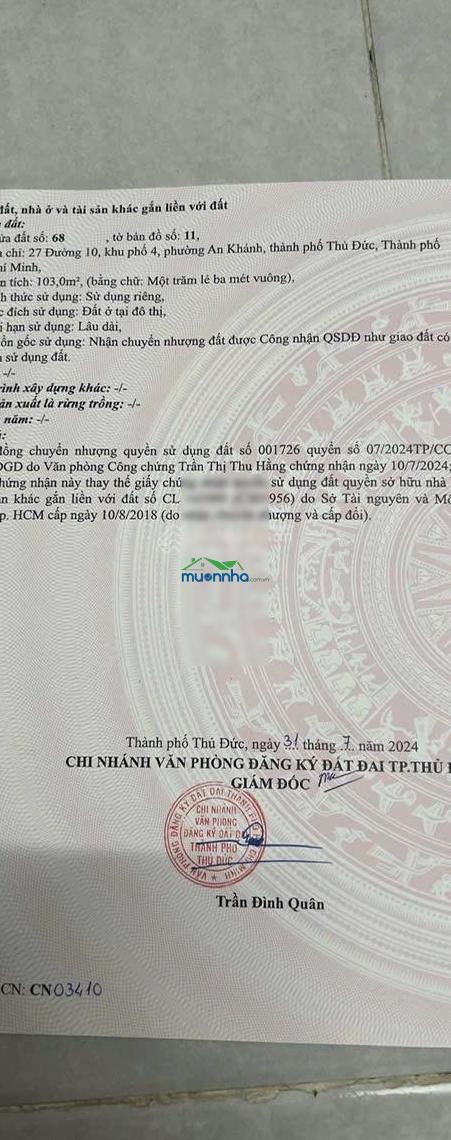 Bán nhà riêng 27, đường 10, p an khánh, thủ đức, 14,5 tỷ, 103m², chính chủ, view đẹp