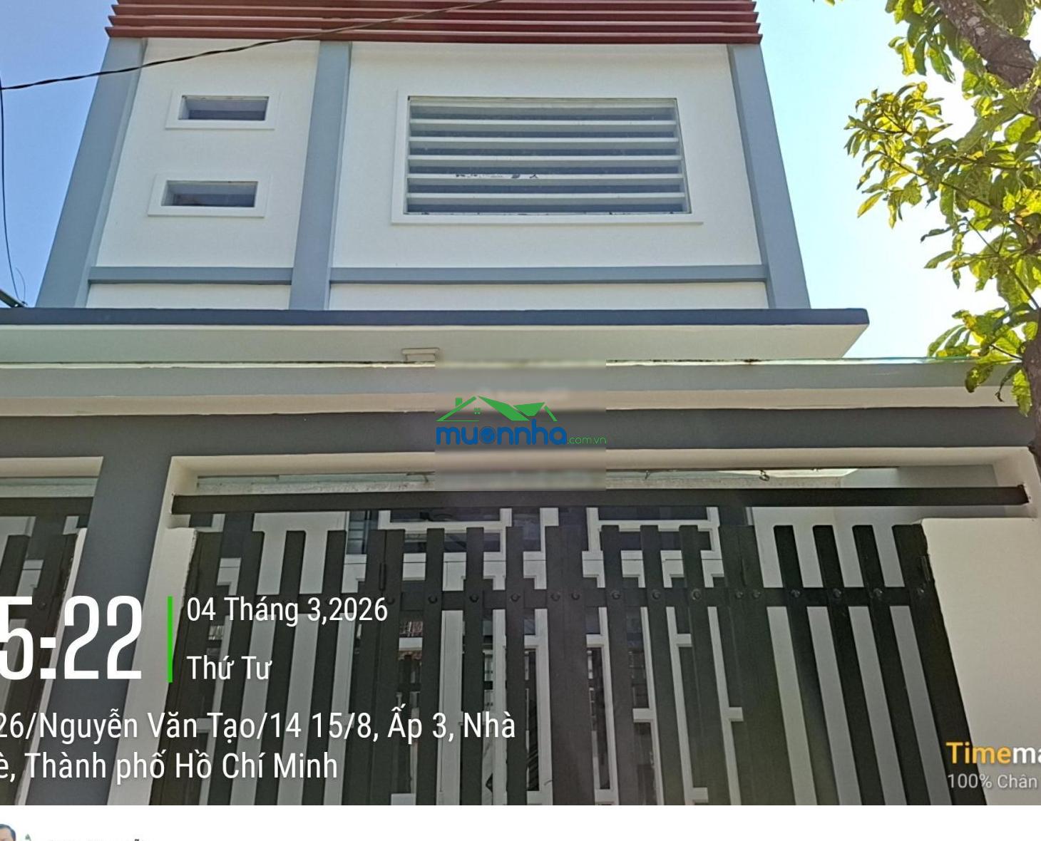 Cần bán nhà 2 tầng đường xe tải 10m nguyễn văn tạo, nhà bè. sổ hồng riêng, hoàn công đủ