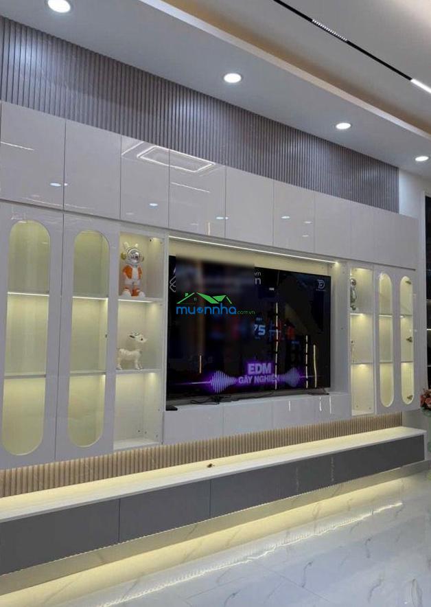 Bán nhà mới - hẻm xe hơi tránh - có phòng ngủ trệt - đường huỳnh tấn phát - chỉ 8.x tỷ - nhà bè - 4