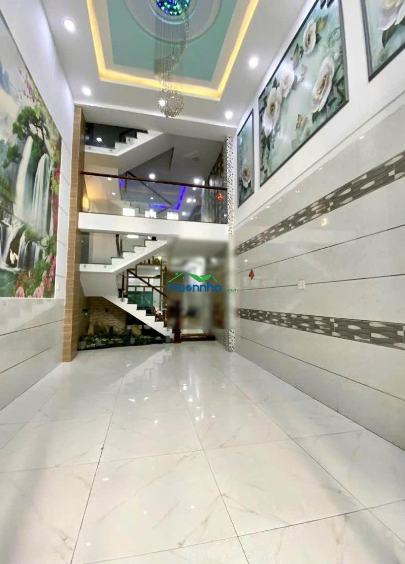 489 mã lò, hẻm thông 7m khu cao tầng dt 4mx14,5m, xây dựng 4,5 tấm. gồm 1 trệt 1 lửng 3 lầu