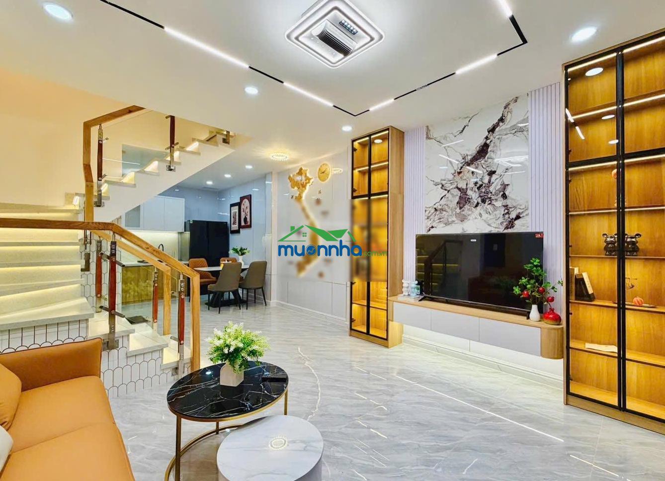 Nhà mới - ngang rộng 4 mét - cạnh quận phú nhuận - công viên gia định - đường quang trung - 2 tầng - 4