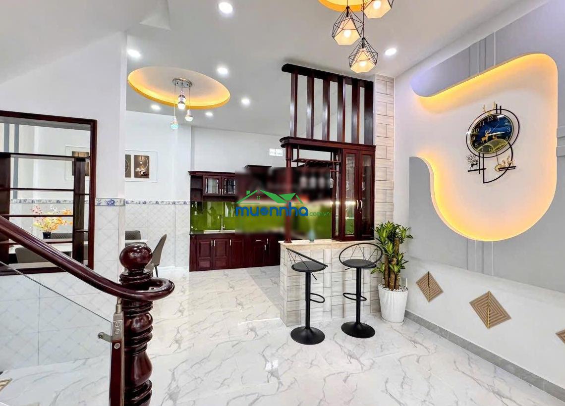 Biệt thự mini ngay bình long - 6m x 16m - 3 tầng btct - full nội thất - 2
