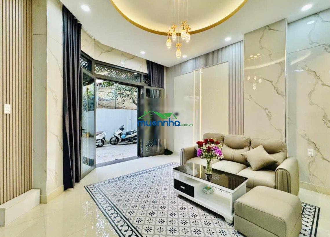 Cần bán nhà 4 tầng mới xây - nội thất cao cấp hẻm 6m lê quang định - trong khu toàn nhà biệt thự