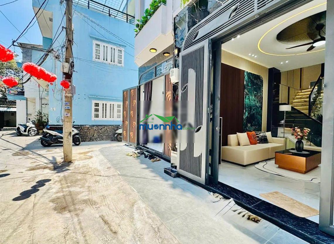 Nhà mới xây căn góc phan văn trị phường 7 đối diện vincom. 4,2x13m 4 lầu, full nội thất cao cấp - 2