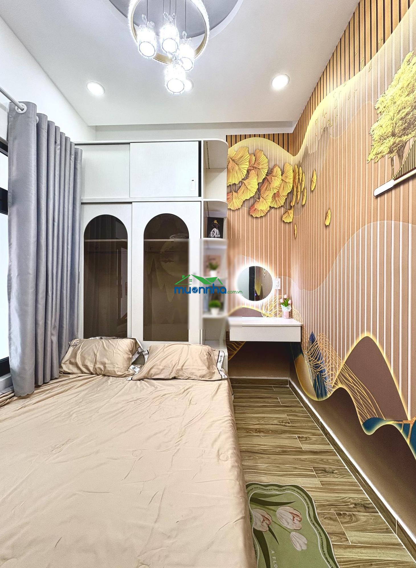 Nhà cho gia đình trẻ, tài chính nhỏ - nhà mới đẹp 2 tầng quang trung - ngang 4m - emart - 4