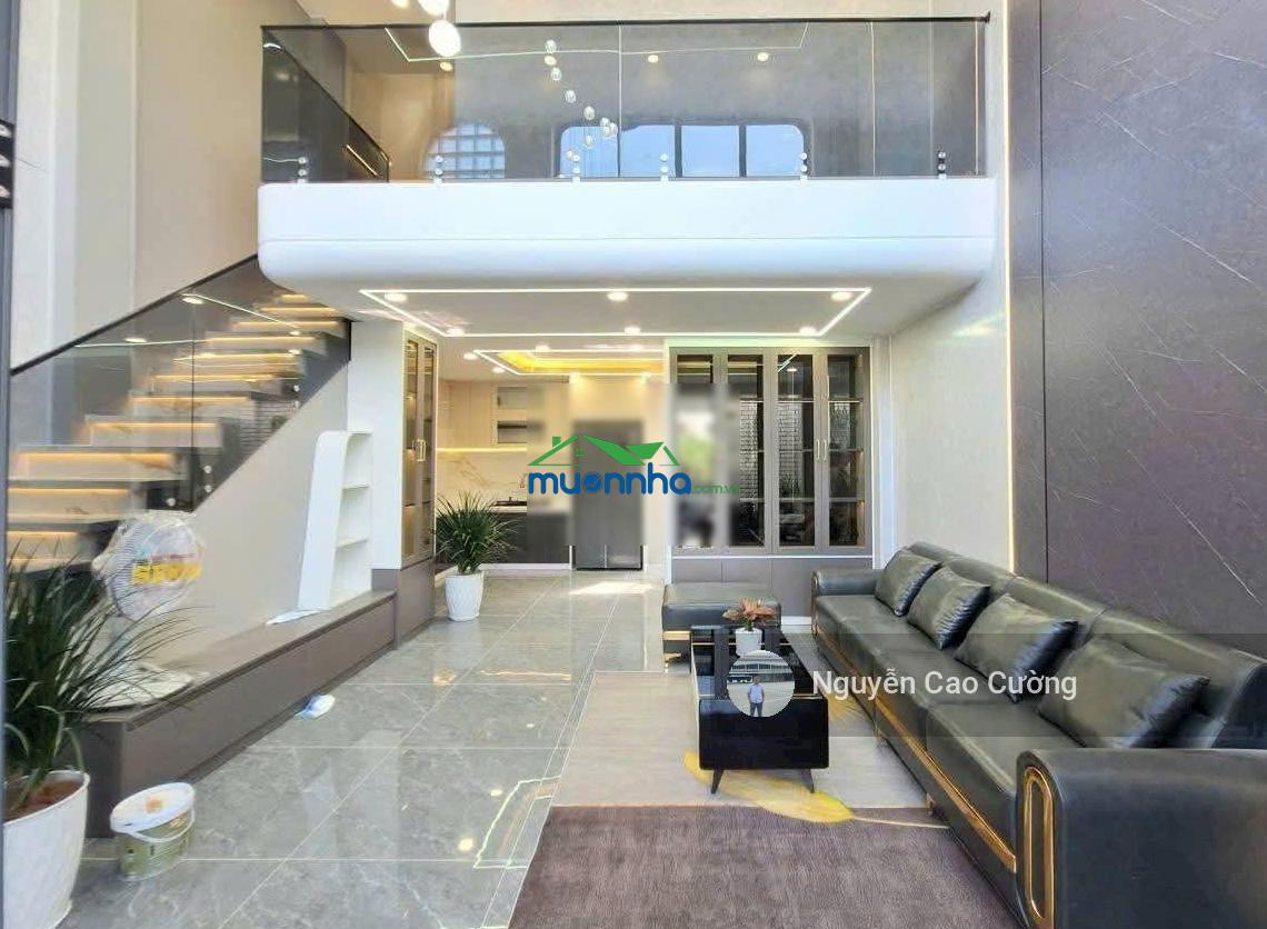 Bán nhà xây mới 5.5x10m 1 lửng 3 lầu, đường thạnh lộc 15 ngay ngã tư ga giáp gò vấp