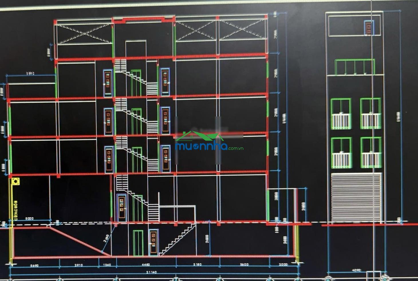 Giảm 3tỷ - nhà nát (5.2 x 15) gpxd (hầm + 5 tầng) hẻm oto - 100m qua đh hồng bàng, 50m ra mặt tiền