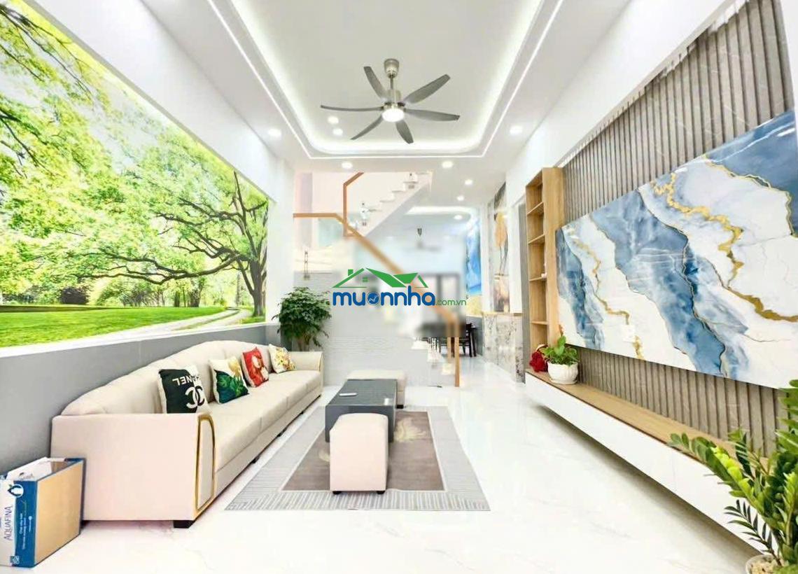 Bán nhà phường thới an, quận 12, xây mới, đường 6m thông, 3 phòng ngủ, 3 wc - 2