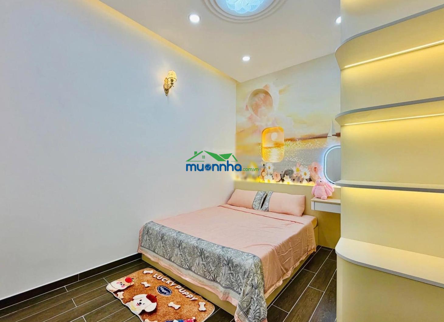 Hơn 6 tỷ hẻm xe hơi 4m trệt 2 lầu có 4 phòng ngủ gần công viên làng hoa quang trung vào đều được - 2