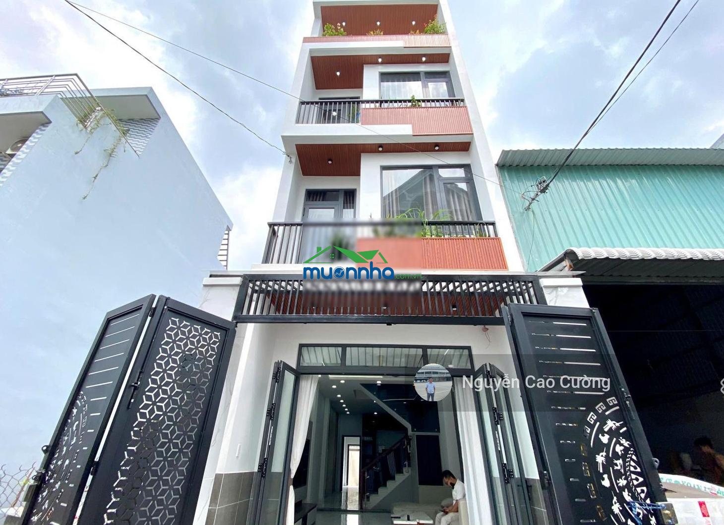Bán nhà 1 trệt 3 lầu, hẻm 5m, 1/ hiệp thành 13 gần chợ, có sân vườn, có phòng ngủ dưới