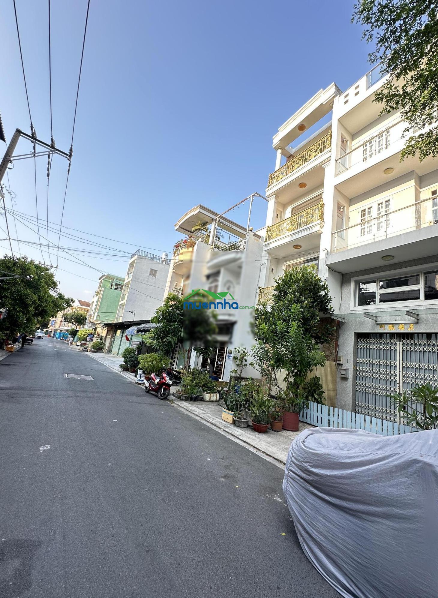 Đường nhựa 12m thông - gần mặt tiền - tân hòa đông - gần vòng xoay phú lâm 68m² (4x17m) nhà 3 tầng