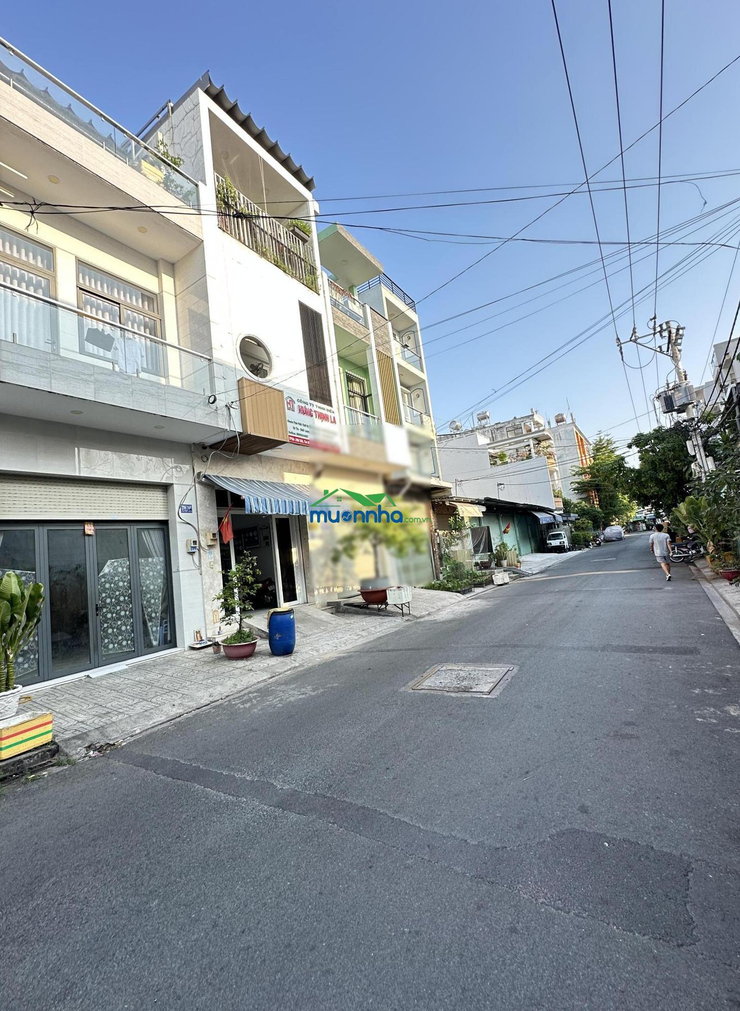 Đường nhựa 12m thông - gần mặt tiền - tân hòa đông - gần vòng xoay phú lâm 68m² (4x17m) nhà 3 tầng - 4