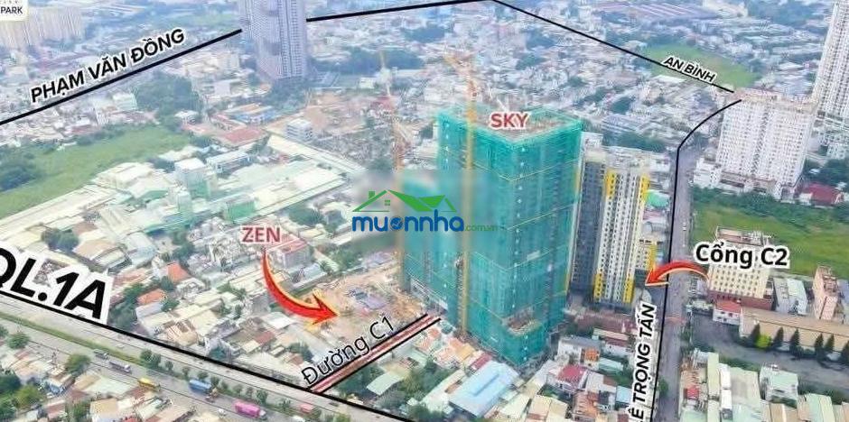 Bán cc 1pn, 1wc tại picity sky park, bình đường, 2,6 tỷ, 55m2, hot