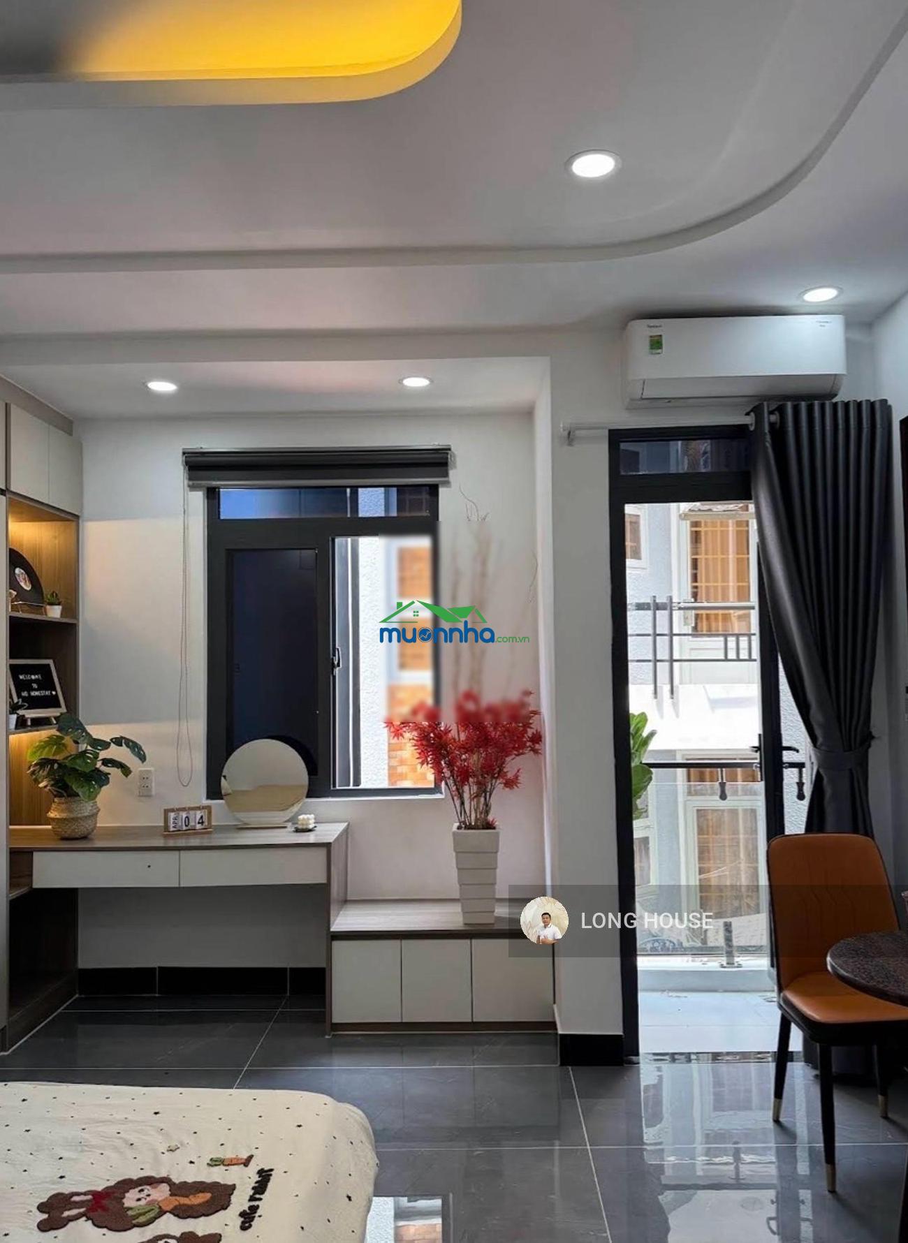 Bđs dòng tiền ~800tr/năm! nhà 5 tầng -sẵn 9 chdv mới đầy đủ nội thất- hẻm oto thích quảng đức