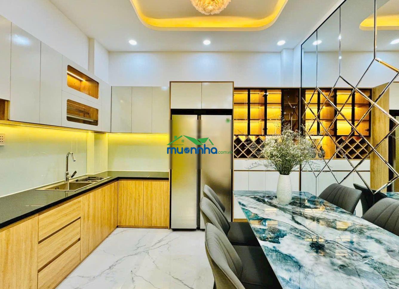 Nhà vừa hoàn công bán gấp giá 3 tỷ300tr. hồ biểu chánh, phú nhuận, dt 75m2, hẻm 6m hđ thuê 19tr shr - 3
