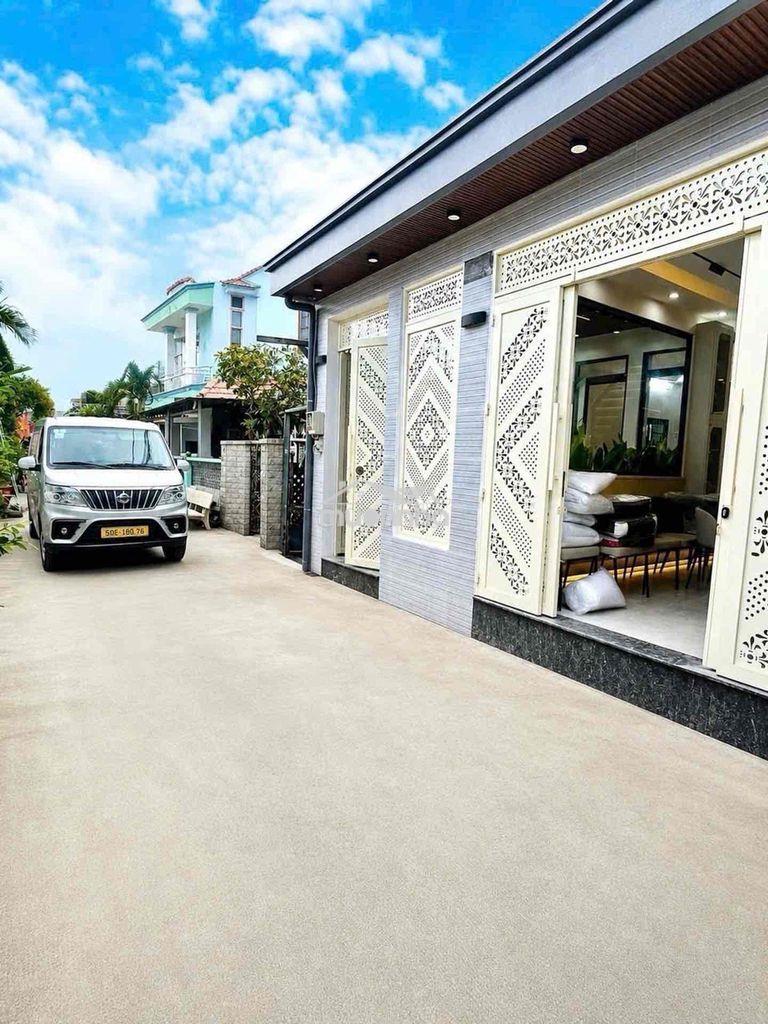 Nhà vườn góc 2 mặt thoáng mát huỳnh tấn phát mới xây , full nội thất c