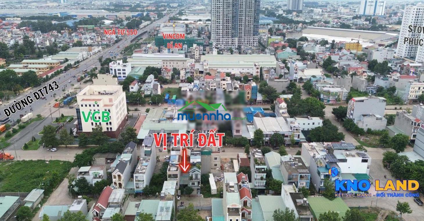 Giảm 250tr - lô đất đẹp ở vincom dĩ an - trung tâm tp dĩ an