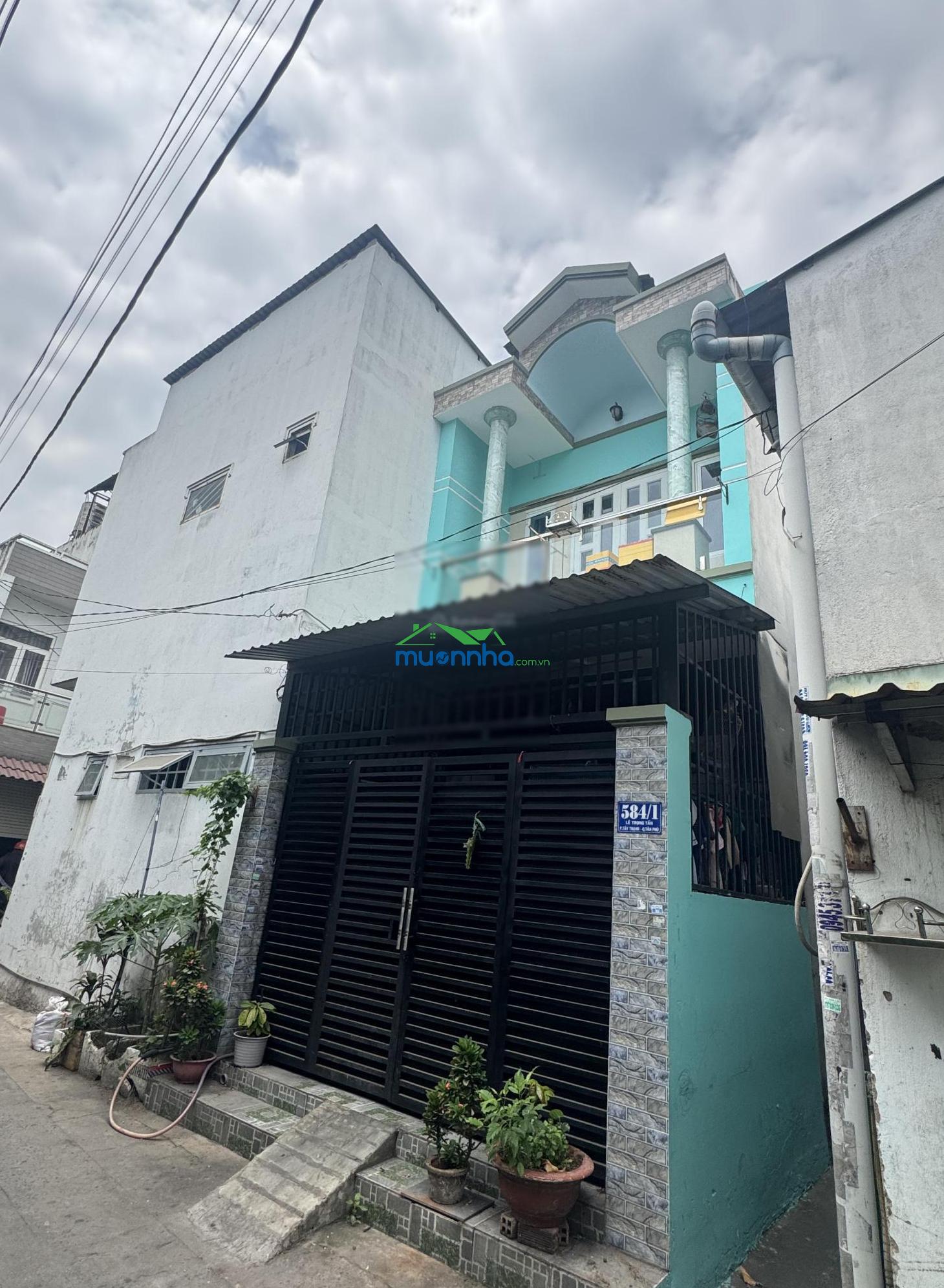 Hẻm 584/1 lê trọng tấn - 3.89x9.6m (nở hậu 4.36m) - 1 lầu