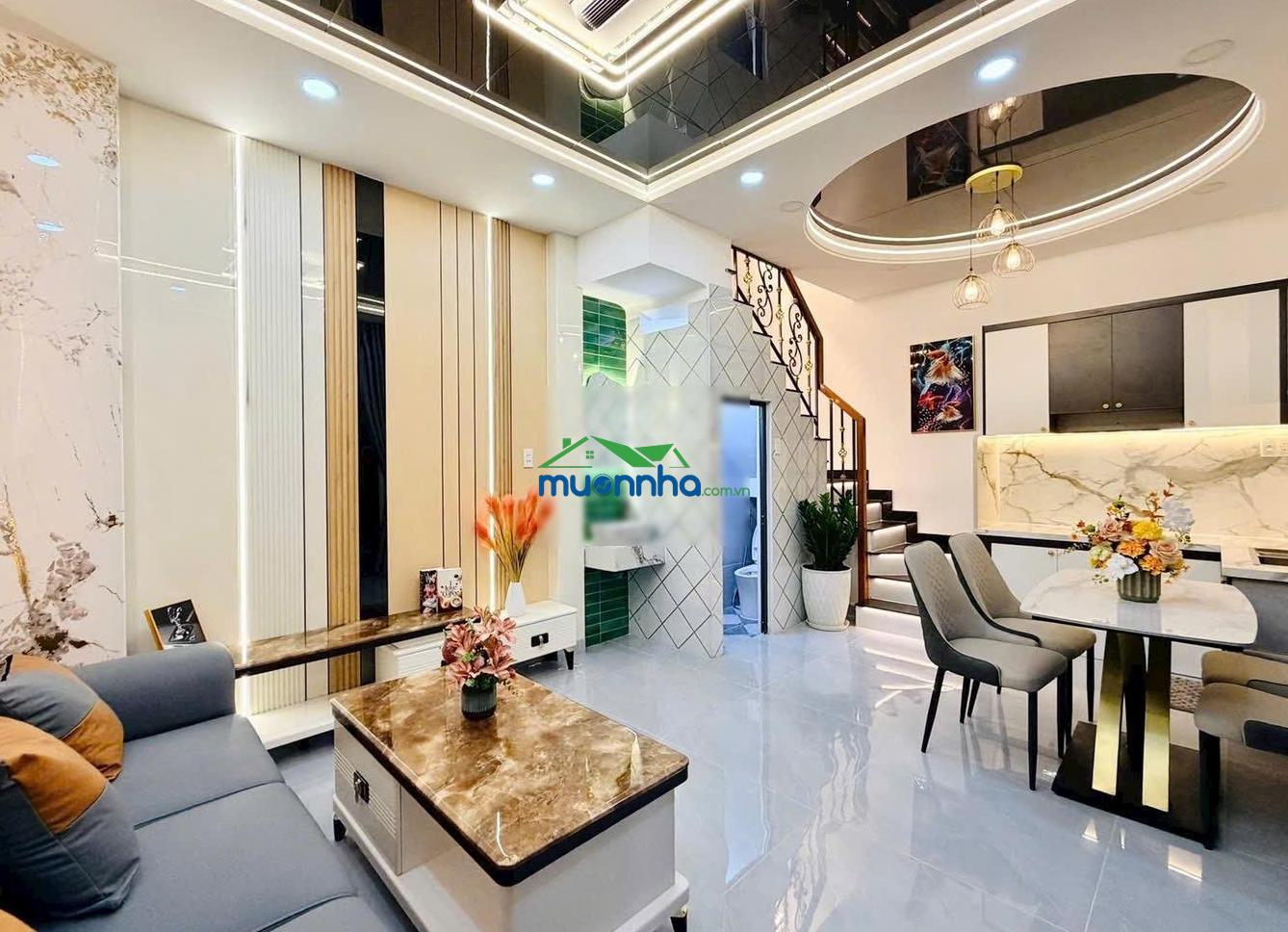 4 tầng lầu / 4 phòng ngủ - hẻm xe hơi - tầng sân thượng rộng thoáng - kèm nội thất - phạm văn chiêu