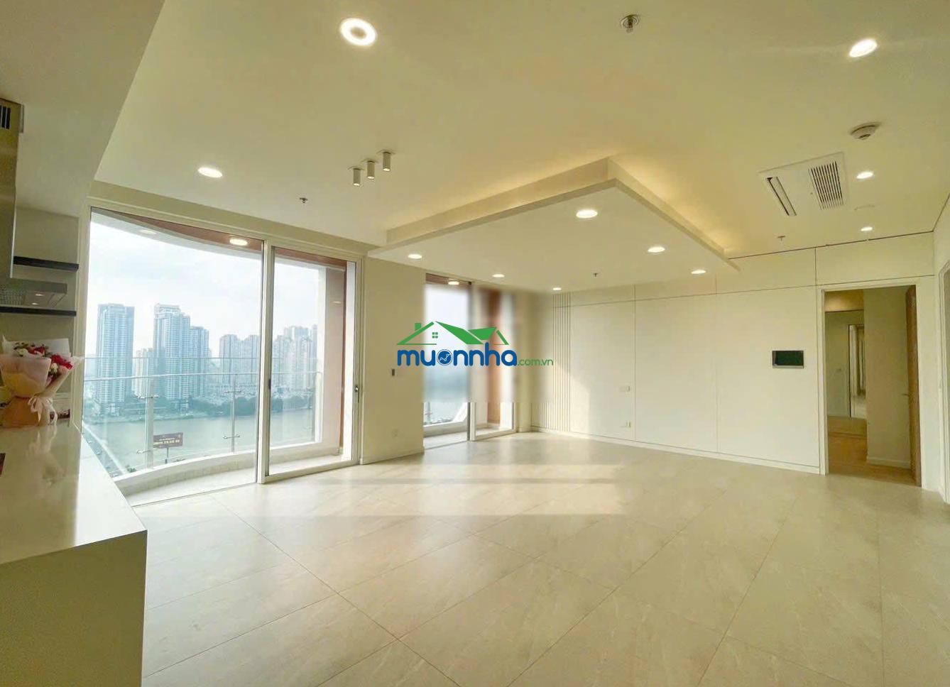Cho thuê căn hộ 4pn, 3wc, 202m2, 95 triệu tại thu thiem zeit river, nguyễn cơ thạch, q2, hcm