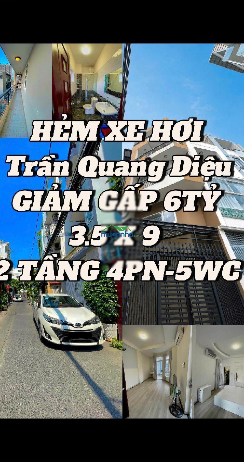 Bán nhà hẻm xe hơi trần quang diệu giảm sốc còn 6 tỷ 9, 3.5 x 9, 3 tầng 4pn 5wc - 3