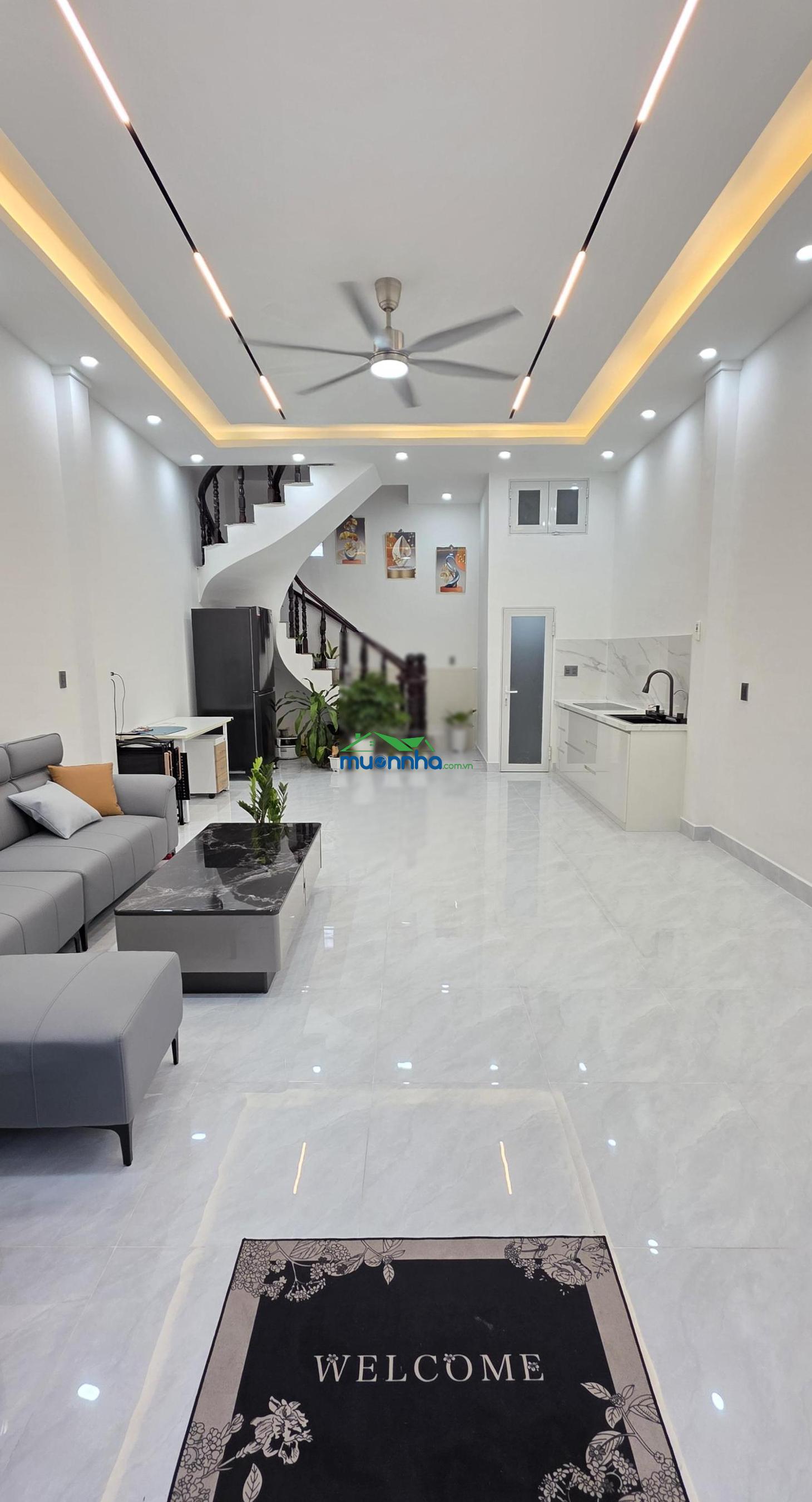 Bán nhà 1 trệt 3 lầu lê thị hoa - cạnh ql1a, sổ hồng 48.4m2, 4 pn - 4wc - 2