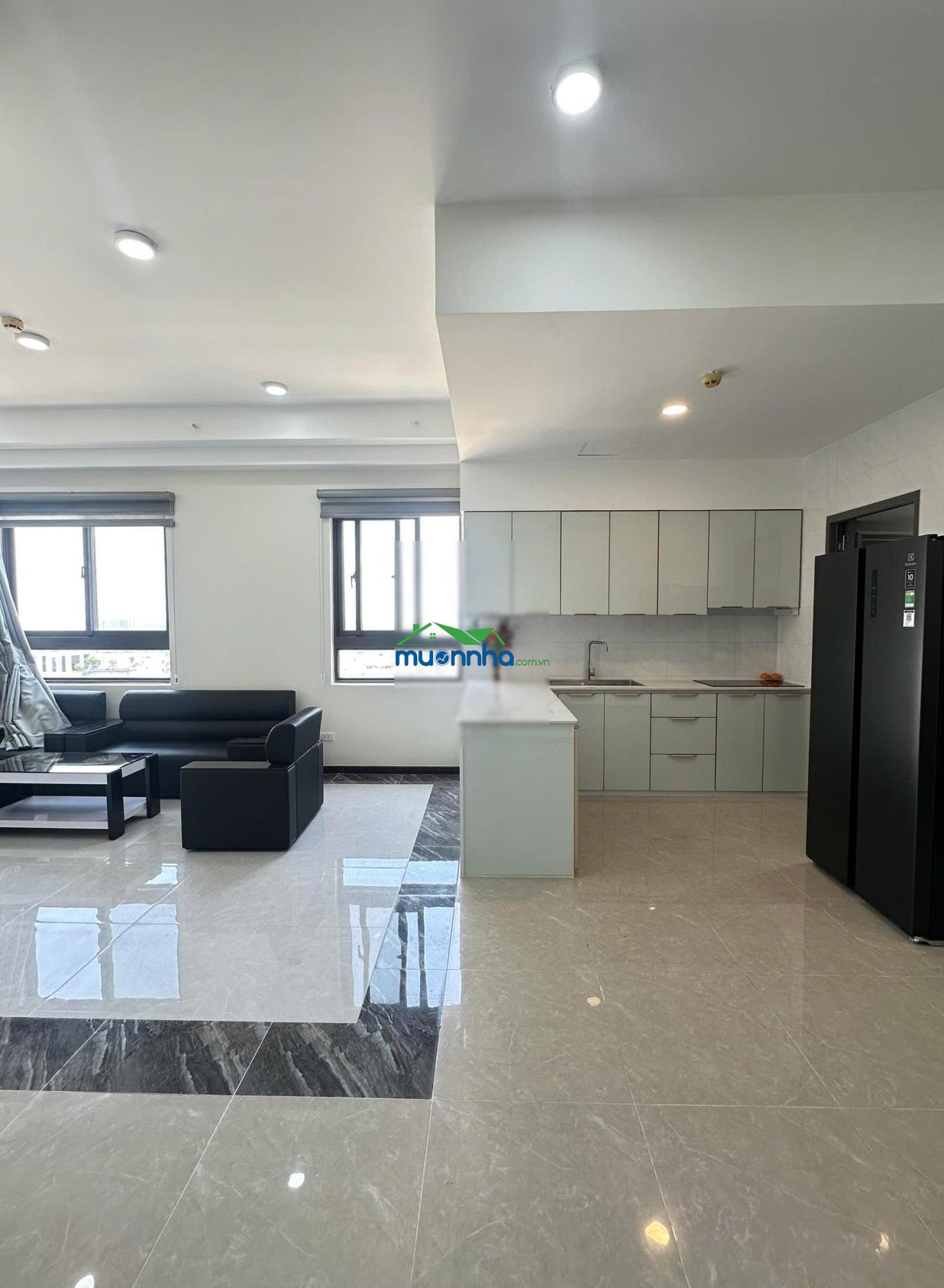[Cho thuê] căn góc chung cư dockland ,quận 7 - 100m2 - 2 phòng ngủ - view cầu phú mỹ - 23 triệu